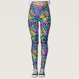 Leggings Patrón luminoso de tubo de luz.D Azul BG