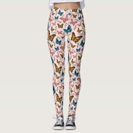 Leggings Patrón mariposa giratoria