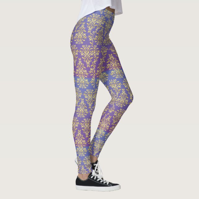 Leggings Patrón Mendela, púrpura (Derecha)