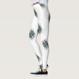 Leggings Patrón mínimo de Aloe deja las piernas