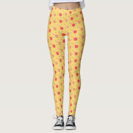 Leggings Patrón mínimo de Naranja amarillo de Halloween