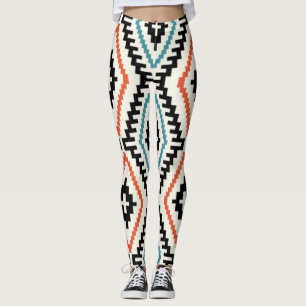 Leggings Patrón Moda Geométrica Elegante Moda