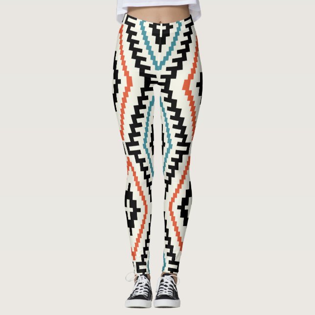 Leggings Patrón Moda Geométrica Elegante Moda (Anverso)