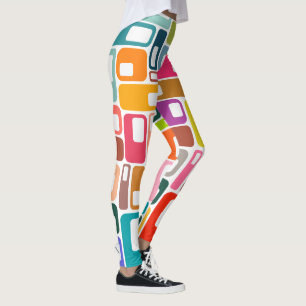 Leggings Patrón moderno de medio siglo