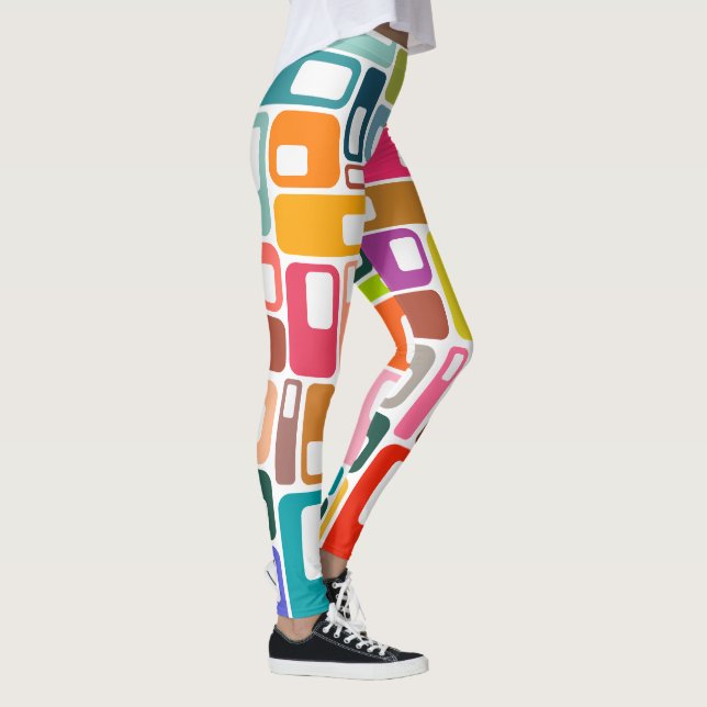 Leggings Patrón moderno de medio siglo (Derecha)