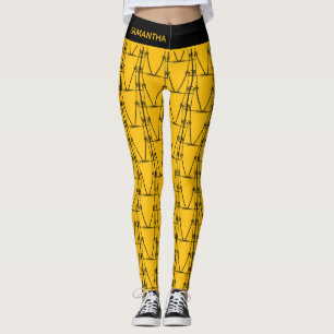 Leggings Patrón moderno de silueta de coco árboles cumpleañ
