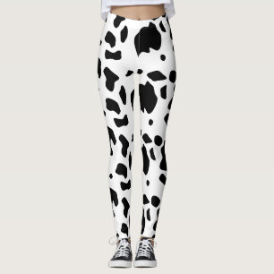 Leggings Patrón moderno Holstein Friesian Cow Animal Print