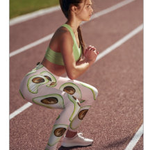 Patrón Moderno Pastel Rosa Y Aguacate Verde