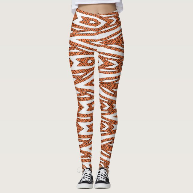 Leggings Patrón multicolor moderno Ratti_Creative_Arts" Le (Anverso)
