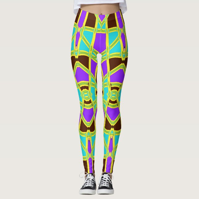 Leggings Patrón multicolor sin fisuras "Ratti_Creative_Arts (Anverso)