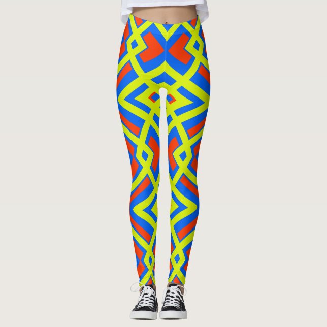 Leggings Patrón multicolor sin fisuras "Ratti_Creative_Arts (Anverso)
