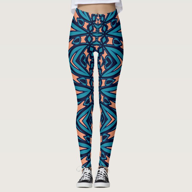 Leggings Patrón multicolor sin fisuras "Ratti_Creative_Arts (Anverso)
