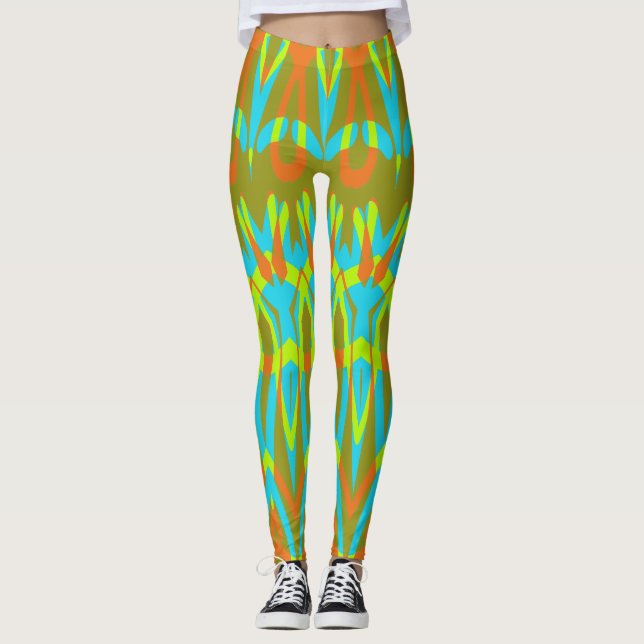 Leggings Patrón multicolor sin fisuras "Ratti_Creative_Arts (Anverso)