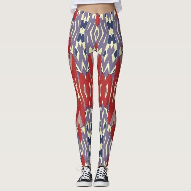 Leggings Patrón multicolor sin fisuras "Ratti_Creative_Arts (Anverso)