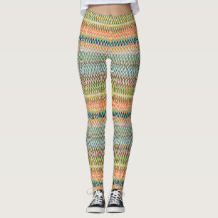 Leggings Patrón Multicolorizado Zigzag