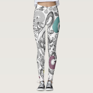 Leggings Patrón musical