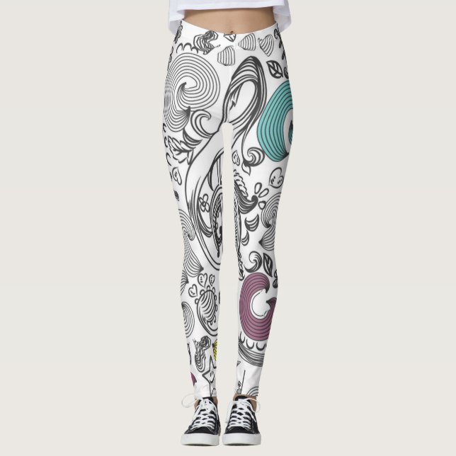Leggings Patrón musical (Anverso)