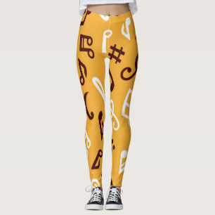 Leggings Patrón musical