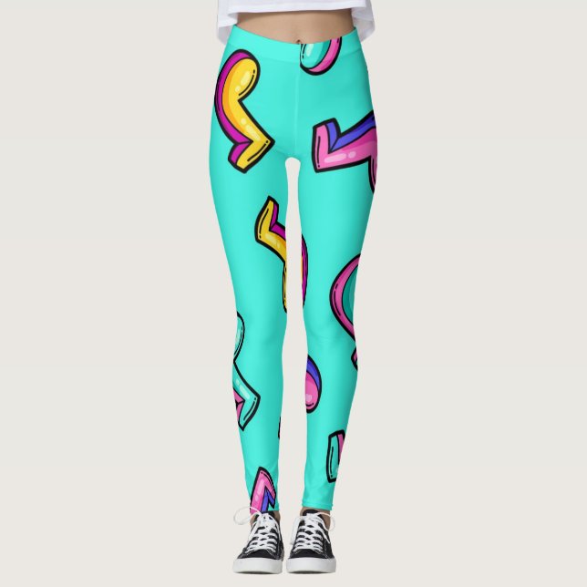 Leggings Patrón musical (Anverso)