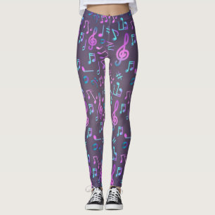 Leggings Patrón musical