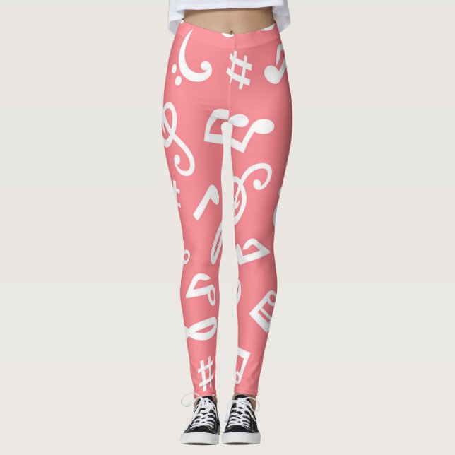 Leggings Patrón musical (Anverso)