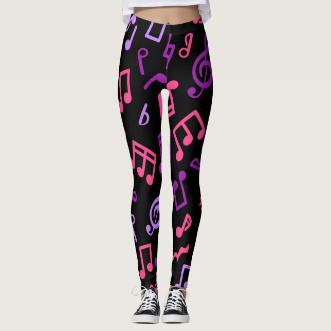 Leggings Patrón musical (Anverso)
