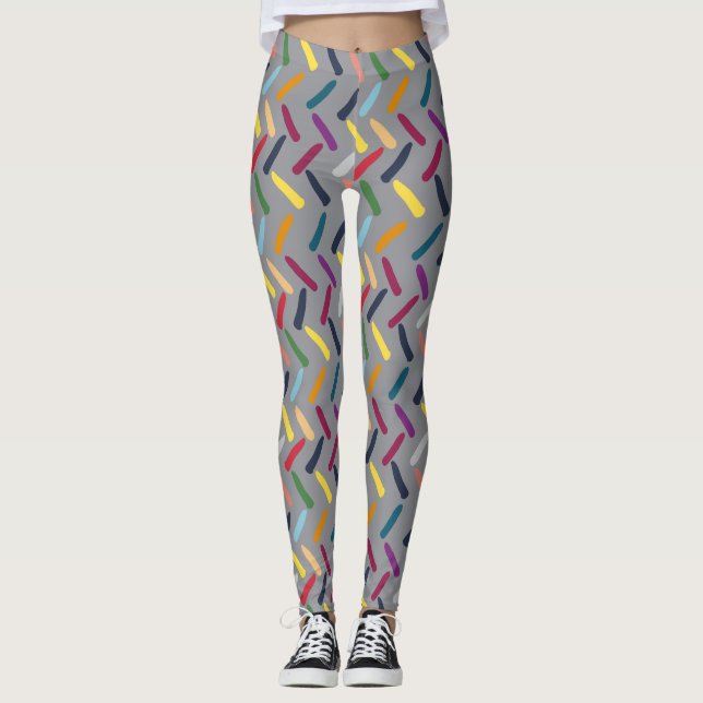 Leggings Patrón muy colorido (Anverso)