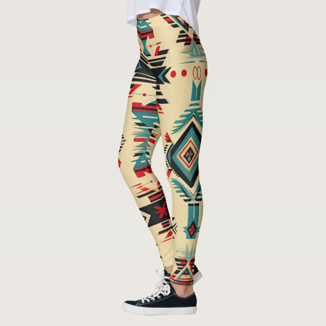 Leggings Patrón nativo americano (Izquierda)