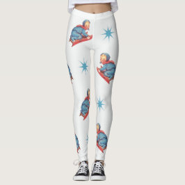 Leggings Patrón Navideño Antiguo, Niño Deslizando en la Nie