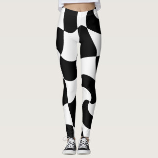 Leggings patrón negro y blanco