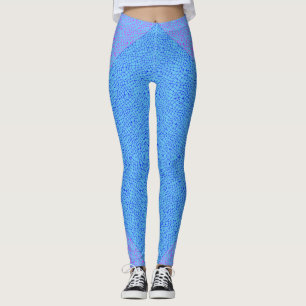 Leggings Patrón neto 05 Indigo azul LBlue BG