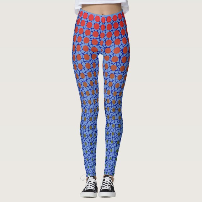 Leggings Patrón neto 10.blue.wx4 Lblue BG (Anverso)