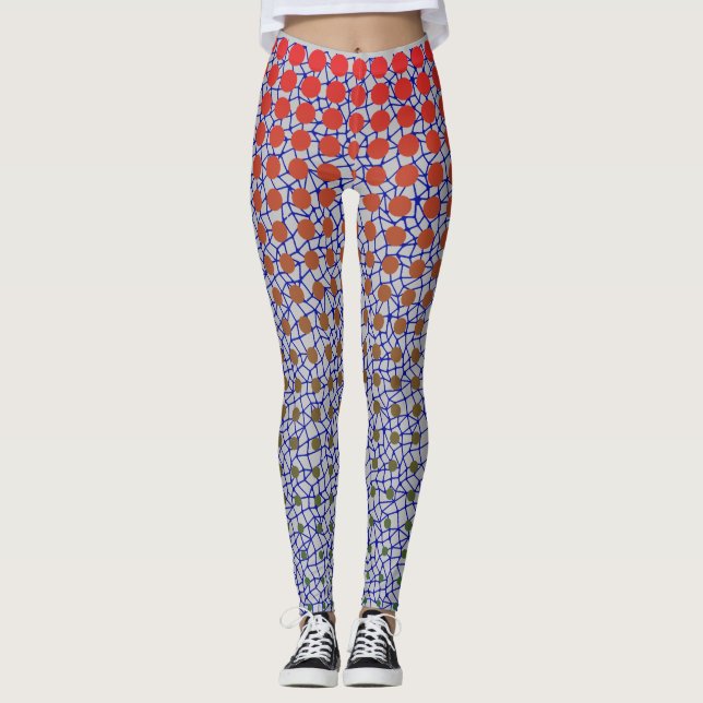 Leggings Patrón neto 10.blue.wx4 Lgrey BG (Anverso)