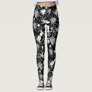 Leggings Patrón Octopus.b Negro BG