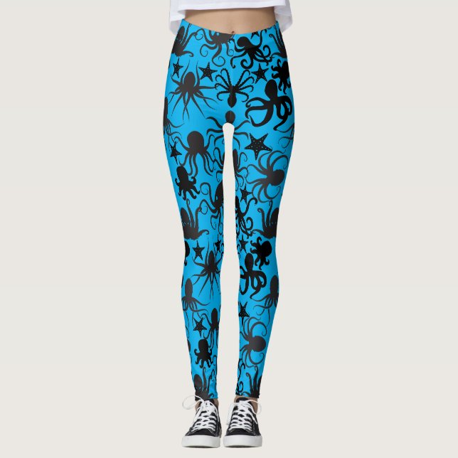 Leggings Patrón Octopus.w LBlue BG (Anverso)
