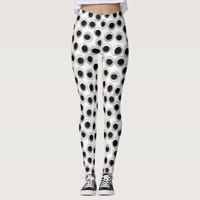 Leggings Patrón ocular lógico - fondo transparente (Anverso)