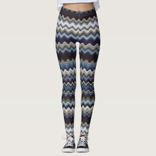 Leggings Patrón ondulado multicolor