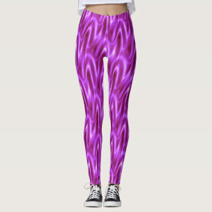 Leggings Patrón ondulado violeta brillante