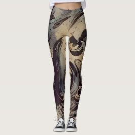 Leggings Patrón oscuro moderno