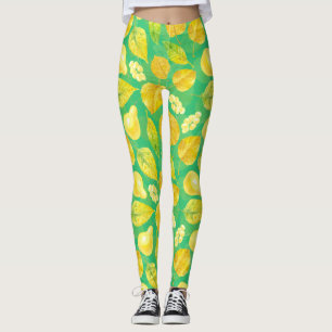 Leggings Patrón otoñal acuarela