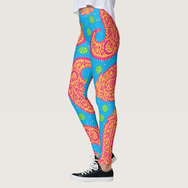 Leggings Patrón Paisley colorido (Izquierda)
