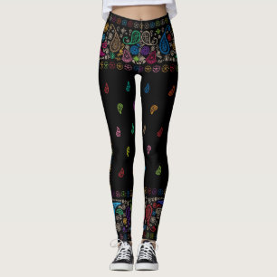 Leggings Patrón paisley colorido de Guay