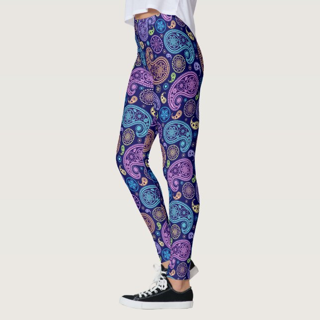 Leggings Patrón Paisley moderno (Izquierda)