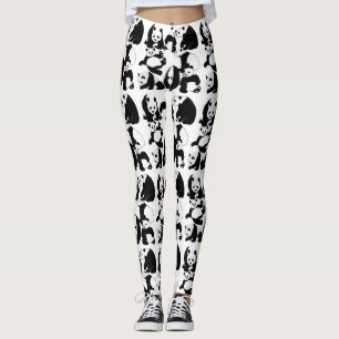 Leggings Patrón Panda BG blanco