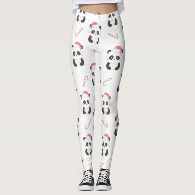 Leggings Patrón Panda de navidades (Anverso)