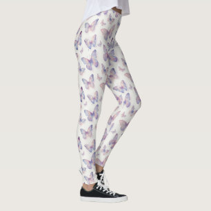 Leggings Patrón Pastel Soñador Estético de Mariposa