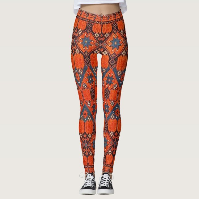 Leggings Patrón persa turco oriental (Anverso)