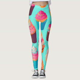 Leggings Patrón personalizado geométrico colorido