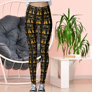 Leggings Patrón Personalizado Gracioso Gatos Mascotas En Ne