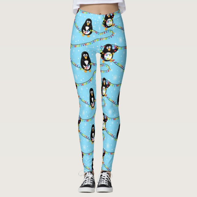 Leggings Patrón pingüino de navidades (Anverso)